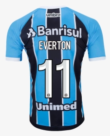 Grêmio 17/18 Home Jersey Everton - Camisa Do Everton Do Gremio, HD Png Download, Free Download