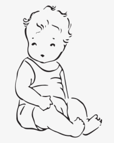 Baby Sitting Black And White, HD Png Download, Free Download