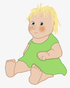 Baby Clipart Cute In Green - Cartoon, HD Png Download, Free Download