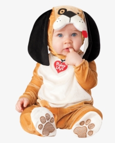 Baby, Child Png - Baby Wearing Dog Costume, Transparent Png, Free Download