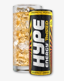 Can Glass Tropical - Hype Energy Drinks, HD Png Download, Free Download
