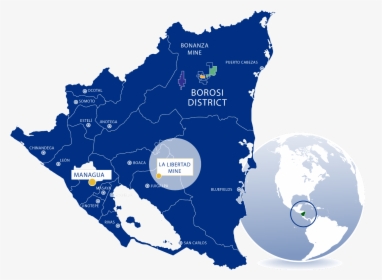Mapa De Nicaragua Vector, HD Png Download, Free Download
