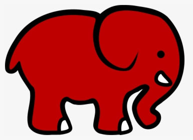 Red Elephant Clipart, HD Png Download, Free Download