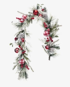 Outdoor Christmas Garland Png Transparent Picture - Christmas Tree, Png Download, Free Download