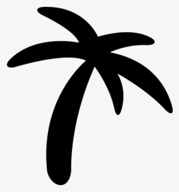 Palm Tree Black Shape - Palme Schablone, HD Png Download, Free Download