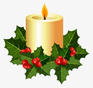 Christmas Candle Clipart At Getdrawings , Png Download, Transparent Png, Free Download