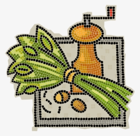Vector Illustration Of Decorative Mosaic Manual Burr - Cross-stitch, HD Png Download, Free Download