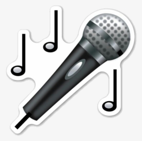 #microfone #musica #music #love #like - Microphone Emoji, HD Png Download, Free Download