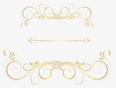 Golden Ornaments Transparent Png - Calligraphy, Png Download, Free Download