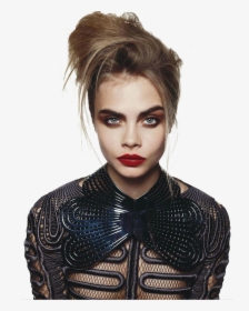 Cara Delevingne Png By Missy- - Cara Delevingne With A Messy Bun, Transparent Png, Free Download