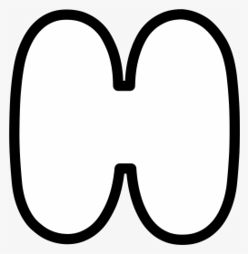 Uppercase Bubble Letter H, HD Png Download, Free Download