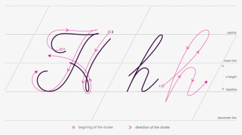 How To Write Cursive H - Handwriting, HD Png Download, Free Download