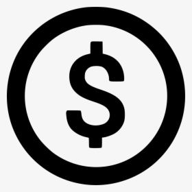 Us Dollar - Facebook Icon In Circle, HD Png Download, Free Download