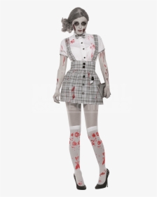 Zombie School Girl Costume - Dead School Girl Halloween, HD Png Download, Free Download