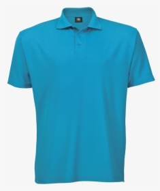 Free Tshirt Template Blue Golf Shirt - Polo T Shirt Turquoise, HD Png Download, Free Download