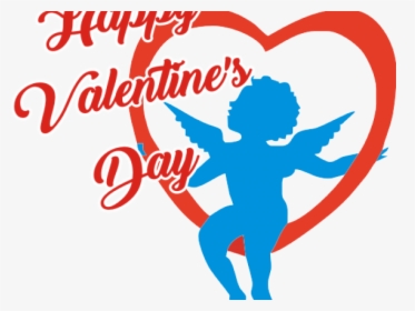 Valentines Day Clipart Transparent Background - Cupid Valentines Day Clipart, HD Png Download, Free Download