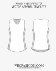 Women V Neck Fitted Top"  Class="lazyload Lazyload - Men Tank Top Template, HD Png Download, Free Download