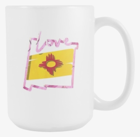 Love New Mexico State Flag Map Outline Black 11oz Mug - Mug, HD Png Download, Free Download