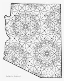 Free Printable Arizona Coloring Page With Pattern To - Printable Wisconsin Coloring Pages, HD Png Download, Free Download