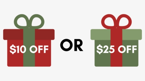 On The Left There Is A $10 Off And Then A $25 Off In - Graphic Design, HD Png Download, Free Download