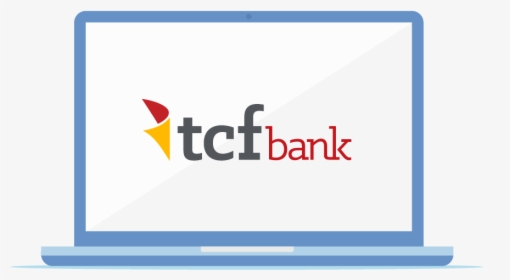 Laptop With Tcf Bank Logo Displayed - Tcf Bank, HD Png Download, Free Download