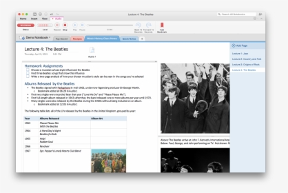 Audio Recording Comes To Onenote For Mac - Microsoft Onenote, HD Png Download, Free Download