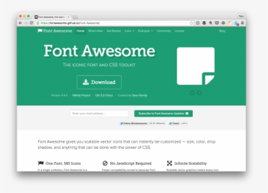 Font Awesome - Front End Component Library, HD Png Download, Free Download