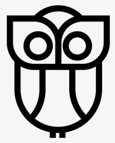 Owl Icon, Copyright Freepix - Cute Animals Clipart Black And White, HD Png Download, Free Download