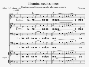 Illumina Oculos Meos Sheet Music For Clarinet, Cello, - Sheet Music, HD Png Download, Free Download