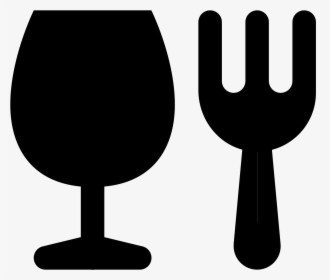 This Icon Contains A Glass And A Fork, HD Png Download, Free Download