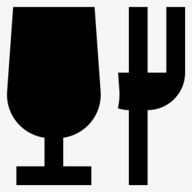 This Icon Contains A Glass And A Fork , Png Download, Transparent Png, Free Download