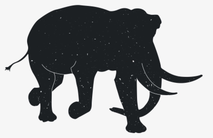 Clip Art Indian Silhouette - Black Animated Elephant, HD Png Download, Free Download