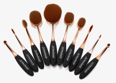 Makeup Brush Png File Download Free - Round Makeup Brush Set, Transparent Png, Free Download