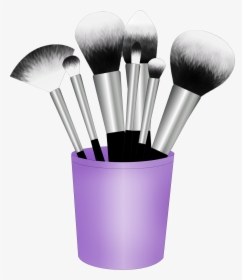 Transparent Makeup Brushes Png - Pinceis Maquiagem Desenho Png, Png Download, Free Download
