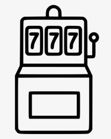 Slot Machine - Slot Png Black And White, Transparent Png, Free Download