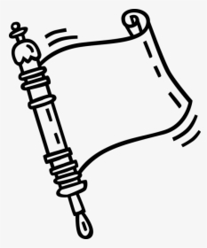 Vector Illustration Of Jewish Hebrew Sefer Torah Scroll - Clip Art, HD Png Download, Free Download