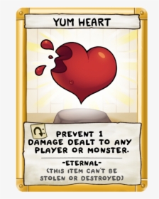 Yum Heart - Binding Of Isaac Four Souls D6, HD Png Download, Free Download