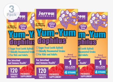 Image Of Yum Yum Dophilus® Natural Raspberry"  Class="featured - Jarrow Yum Yum Dophilus, HD Png Download, Free Download