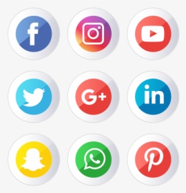 Transparent Social Media Icons Png - Logo Facebook Instagram Whatsapp Png, Png Download, Free Download