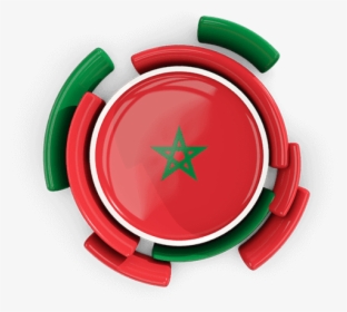 Morocco Flag Round Png, Transparent Png, Free Download