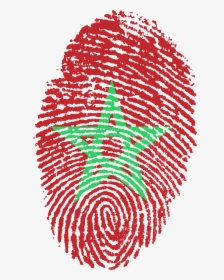Morocco Flag Fingerprint, HD Png Download, Free Download