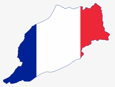 Flag Map Of French Morocco - Map Spanish Protectorate French Morocco 1912, HD Png Download, Free Download
