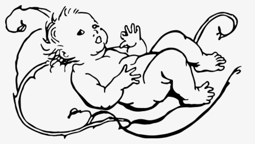 Sketch Of Infant, HD Png Download, Free Download