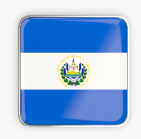 Square Icon With Metallic Frame - Salvador Flag, HD Png Download, Free Download