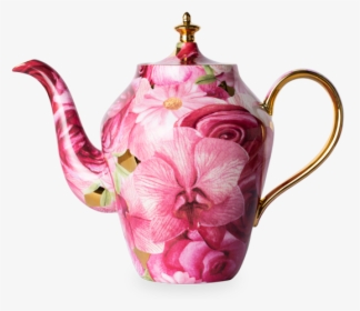 Luscious Orchid Rose Teapot - Teapot, HD Png Download, Free Download