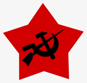 Communist Logo Black Hammer And Sickle And Gun By - Hammer Sickle And Gun, HD Png Download, Free Download