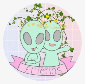 #friends #circulo #people #aliens #amistad #instagram - Stickers De Mejores Amigas, HD Png Download, Free Download