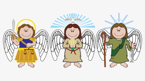 Los 3 Arcangeles - San Miguel Arcangel Clip Art, HD Png Download - kindpng