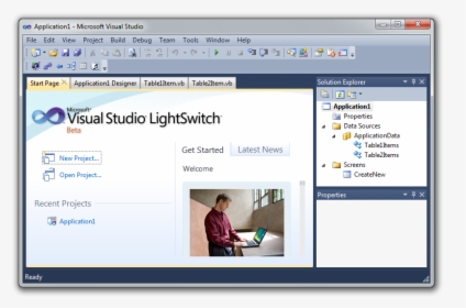Visual Studio Lightswitch, HD Png Download, Free Download