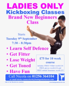 Self Protection Basingstoke, Ladies Only Kickboxing - Flyer, HD Png Download, Free Download